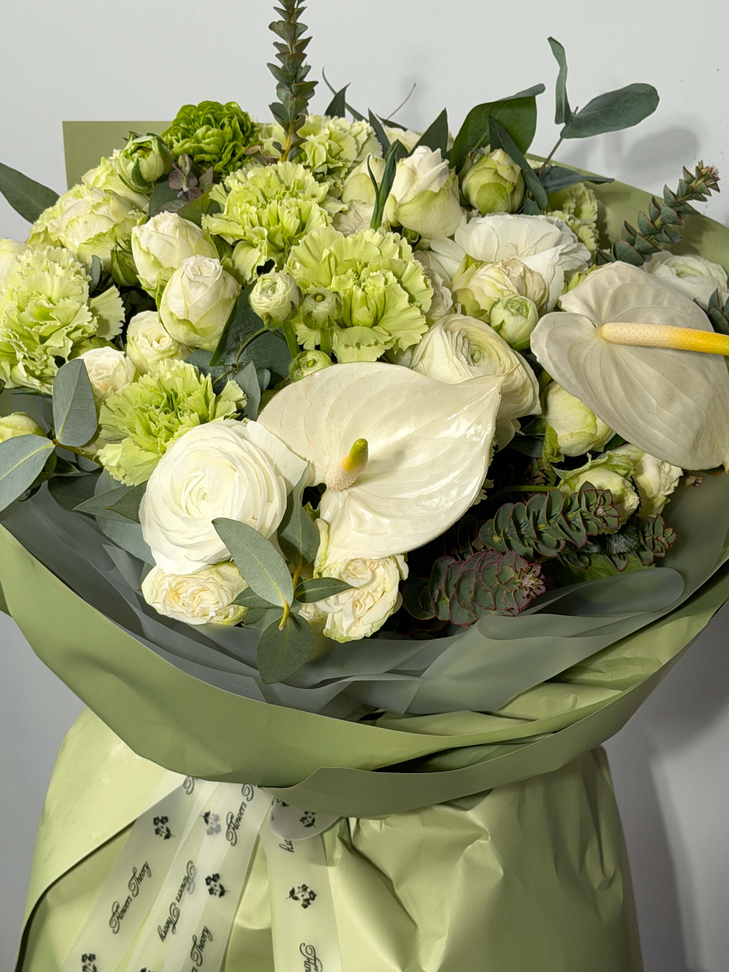 Букет «Свежий сад» с розами и антуриумом - Thumbnail 3 of 3 | Flowers Theory