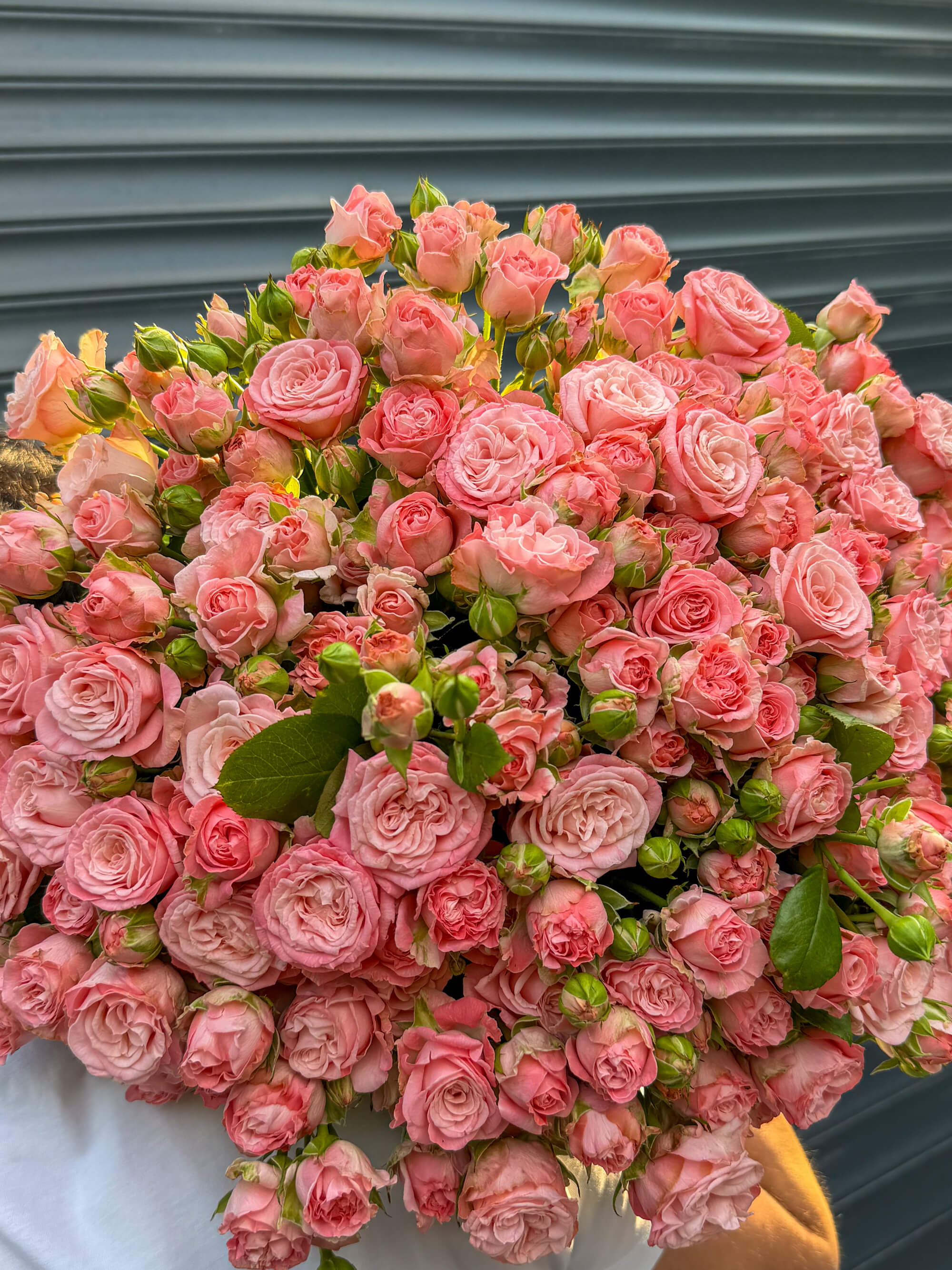 Pink roses in a large and delicate beautiful bouquet - Thumbnail 3 of 3 | Flowers Theory